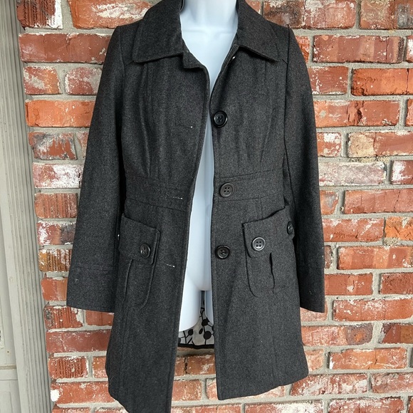 Tulle dark gray pea coat size XS - Picture 1 of 6